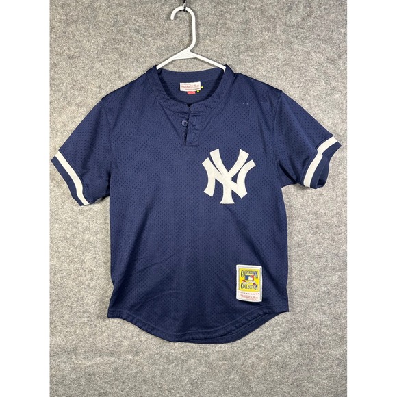 Mitchell & Ness Other - Mitchell & Ness New York Yankees Jackie Robinson 42 Navy Mesh Jersey Mens Small